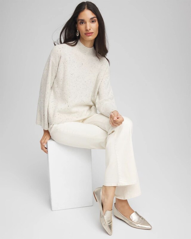 Cashmere Mockneck Sweater - image 2